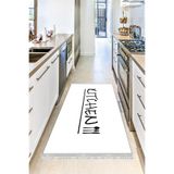 Motto Hali Perla Soft Kaymaz Tabanlı Yıkanabilir Antibakteriyel Dijital Baskı Mutfak Halısı, MK-9020F-PRL-120X350