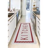 Motto Hali Perla Soft Kaymaz Tabanlı Yıkanabilir Antibakteriyel Dijital Baskı Mutfak Halısı, MK-9021C-PRL-200X300