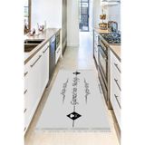 Motto Hali Perla Soft Kaymaz Tabanlı Yıkanabilir Antibakteriyel Dijital Baskı Mutfak Halısı, MK-9024A-PRL-200X300