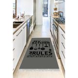 Motto Hali Perla Soft Kaymaz Tabanlı Yıkanabilir Antibakteriyel Dijital Baskı Mutfak Halısı, MK-9045A-PRL-100X200