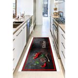 Motto Hali Perla Soft Kaymaz Tabanlı Yıkanabilir Antibakteriyel Dijital Baskı Mutfak Halısı, MK-9056A-PRL-120X180