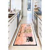 Motto Hali Perla Soft Kaymaz Tabanlı Yıkanabilir Antibakteriyel Dijital Baskı Mutfak Halısı, MK-9060A-PRL-180X280