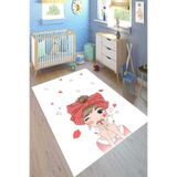 Motto Hali Punto Kaymaz Dot Tabanlı Yıkanabilir Antibakteriyel Dijital Baskı Çocuk Halısı, CK-10012A-PNT-160X230