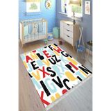 Motto Hali Punto Kaymaz Dot Tabanlı Yıkanabilir Antibakteriyel Dijital Baskı Çocuk Halısı, CK-10105A-PNT-200X300