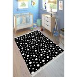 Motto Hali Punto Kaymaz Dot Tabanlı Yıkanabilir Antibakteriyel Dijital Baskı Çocuk Halısı, CK-10113A-PNT-120X180