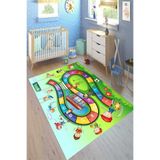 Motto Hali Punto Kaymaz Dot Tabanlı Yıkanabilir Antibakteriyel Dijital Baskı Çocuk Halısı, CK-10130A-PNT-200X300
