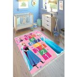 Motto Hali Punto Kaymaz Dot Tabanlı Yıkanabilir Antibakteriyel Dijital Baskı Çocuk Halısı, CK-10152A-PNT-200X300