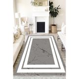 Motto Hali Stone Cotton Şönil Kaymaz Tabanlı Yıkanabilir Antibakteriyel Dijital Baskı Halı Yolluk, ST-1002B-CTN-100X200