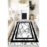 Motto Hali Stone Cotton Şönil Kaymaz Tabanlı Yıkanabilir Antibakteriyel Dijital Baskı Halı Yolluk, ST-1003A-CTN-120X180