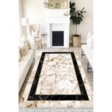 Motto Hali Stone Cotton Şönil Kaymaz Tabanlı Yıkanabilir Antibakteriyel Dijital Baskı Halı Yolluk, ST-1004B-CTN-200X300