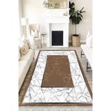 Motto Hali Stone Cotton Şönil Kaymaz Tabanlı Yıkanabilir Antibakteriyel Dijital Baskı Halı Yolluk, ST-1005A-CTN-200X300