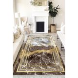 Motto Hali Stone Cotton Şönil Kaymaz Tabanlı Yıkanabilir Antibakteriyel Dijital Baskı Halı Yolluk, ST-1021A-CTN-100X200