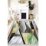 Motto Hali Stone Cotton Şönil Kaymaz Tabanlı Yıkanabilir Antibakteriyel Dijital Baskı Halı Yolluk, ST-1031A-CTN-160X230