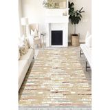 Motto Hali Stone Cotton Şönil Kaymaz Tabanlı Yıkanabilir Antibakteriyel Dijital Baskı Halı Yolluk, ST-1041C-CTN-160X230