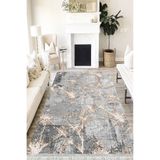 Motto Hali Stone Cotton Şönil Kaymaz Tabanlı Yıkanabilir Antibakteriyel Dijital Baskı Halı Yolluk, ST-1065B-CTN-80X300