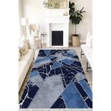 Motto Hali Stone Cotton Şönil Kaymaz Tabanlı Yıkanabilir Antibakteriyel Dijital Baskı Halı Yolluk, ST-1074B-CTN-200X300