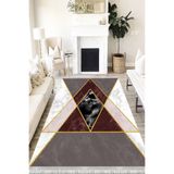 Motto Hali Stone Eko Punto Kaymaz Dot Tabanlı Yıkanabilir Antibakteriyel Dijital Baskı Halı Yolluk, ST-1015A-EKOPNT-120X180