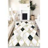 Motto Hali Stone Eko Punto Kaymaz Dot Tabanlı Yıkanabilir Antibakteriyel Dijital Baskı Halı Yolluk, ST-1034A-EKOPNT-120X180