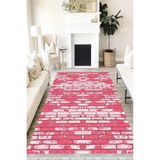 Motto Hali Stone Eko Punto Kaymaz Dot Tabanlı Yıkanabilir Antibakteriyel Dijital Baskı Halı Yolluk, ST-1046B-EKOPNT-120X180