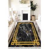 Motto Hali Stone Eko Punto Kaymaz Dot Tabanlı Yıkanabilir Antibakteriyel Dijital Baskı Halı Yolluk, ST-1055B-EKOPNT-200X300