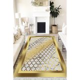 Motto Hali Stone Eko Punto Kaymaz Dot Tabanlı Yıkanabilir Antibakteriyel Dijital Baskı Halı Yolluk, ST-1089A-EKOPNT-200X300
