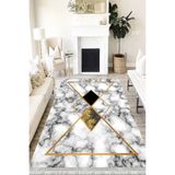 Motto Hali Stone Perla Soft Kaymaz Tabanlı Yıkanabilir Antibakteriyel Dijital Baskı Halı Yolluk, ST-1014A-PRL-120X180