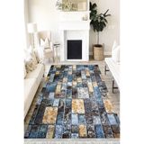 Motto Hali Stone Perla Soft Kaymaz Tabanlı Yıkanabilir Antibakteriyel Dijital Baskı Halı Yolluk, ST-1050A-PRL-200X300