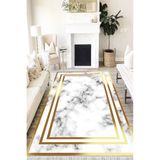 Motto Hali Stone Perla Soft Kaymaz Tabanlı Yıkanabilir Antibakteriyel Dijital Baskı Halı Yolluk, ST-1071A-PRL-200X300