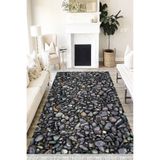 Motto Hali Stone Perla Soft Kaymaz Tabanlı Yıkanabilir Antibakteriyel Dijital Baskı Halı Yolluk, ST-1078A-PRL-200X300