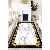 Motto Hali Stone Perla Soft Kaymaz Tabanlı Yıkanabilir Antibakteriyel Dijital Baskı Halı Yolluk, ST-1083A-PRL-80X300