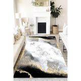 Motto Hali Stone Punto Kaymaz Dot Tabanlı Yıkanabilir Antibakteriyel Dijital Baskı Halı Yolluk, ST-1024A-PNT-80X300