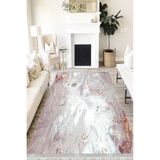 Motto Hali Stone Punto Kaymaz Dot Tabanlı Yıkanabilir Antibakteriyel Dijital Baskı Halı Yolluk, ST-1030A-PNT-80X300