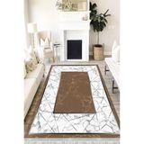 Motto Hali Stone Verona Kaymaz Deri Tabanlı Yıkanabilir Antibakteriyel Dijital Baskı Halı Yolluk, ST-1005A-VRN-100X200