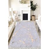 Motto Hali Stone Verona Kaymaz Deri Tabanlı Yıkanabilir Antibakteriyel Dijital Baskı Halı Yolluk, ST-1018B-VRN-100X200