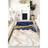 Motto Hali Stone Verona Kaymaz Deri Tabanlı Yıkanabilir Antibakteriyel Dijital Baskı Halı Yolluk, ST-1025A-VRN-100X200