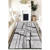 Motto Hali Stone Verona Kaymaz Deri Tabanlı Yıkanabilir Antibakteriyel Dijital Baskı Halı Yolluk, ST-1079A-VRN-120X180