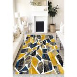 Motto Hali Stone Westa Kaymaz Tabanlı Yıkanabilir Antibakteriyel Dijital Baskı Halı Yolluk, ST-1035A-WST-100X200