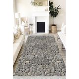 Motto Hali Stone Westa Kaymaz Tabanlı Yıkanabilir Antibakteriyel Dijital Baskı Halı Yolluk, ST-1049A-WST-120X180