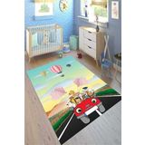 Motto Hali Verona Kaymaz Deri Tabanlı Yıkanabilir Antibakteriyel Dijital Baskı Çocuk Halısı, CK-10031A-VRN-200X300