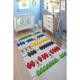 Motto Hali Verona Kaymaz Deri Tabanlı Yıkanabilir Antibakteriyel Dijital Baskı Çocuk Halısı, CK-10103A-VRN-160X230