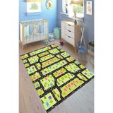 Motto Hali Verona Kaymaz Deri Tabanlı Yıkanabilir Antibakteriyel Dijital Baskı Çocuk Halısı, CK-10125A-VRN-120X180