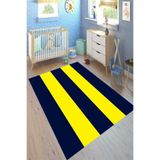 Motto Hali Westa Kaymaz Tabanlı Yıkanabilir Antibakteriyel Dijital Baskı Çocuk Halısı, CK-10018B-WST-200X300
