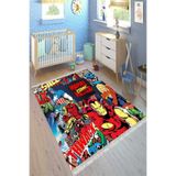 Motto Hali Westa Kaymaz Tabanlı Yıkanabilir Antibakteriyel Dijital Baskı Çocuk Halısı, CK-10121A-WST-200X300