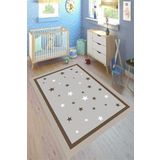 Motto Hali Westa Kaymaz Tabanlı Yıkanabilir Antibakteriyel Dijital Baskı Çocuk Halısı, CK-10159A-WST-200X300