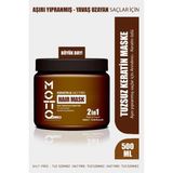 Motto Plus Professional 500 ml Aşırı Yıpranmış Saçlar İçin Tuzsuz Keratin Maskesi Arındırıcı Etki - Beyaz