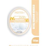 Motto Plus Professional Hamam Kokulu Doğal Oval Süngerli Beyaz Sabun 135 Gr Nemlendirici Özellikli