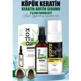Motto Plus Professional Saç Pürüzsüzleştirici Ve Düzleştirici 2'li Saç Bakım Seti (Köpük Keratin - Keratin & Biotin Seru