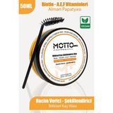 Motto Plus Professional Şeffaf Renkli Hacim Verici ve Sabitleyici Kaş Waxı 50 ml Doğal İçerik