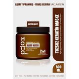 Motto Plus Professional Yavaş Uzayan - Aşırı Yıpranmış Saçlar İçin Tuz İçermeyen Keratin Maskesi 500ML