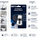 Motto Ticaret 12 Adet Musluk Ucu Filtresi 2 Fonksiyonlu 360° Derece Dönebilen Başlık 16-19MM Caşlık Çapı - Çok Renkli